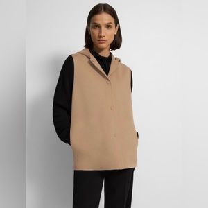 Theory Clairene Vest in Double-Face Wool-Cashmere